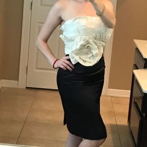 Maxandcleo black and beige dress